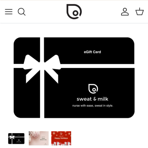 eGift Card – Sweat and Milk LLC