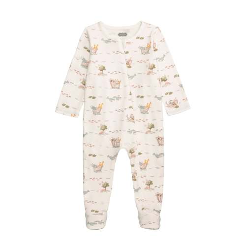 NOAH'S ARK UNISEX ZIPPER FOOTIE