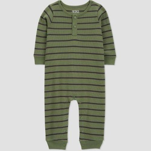 Carter's Just One You®️ Baby Boys' Striped Jumpsuit - Green 3m