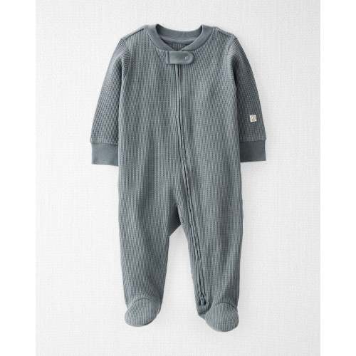 Baby Organic Cotton Waffle Knit Sleep & Play Pajamas - Little Planet | Carter's