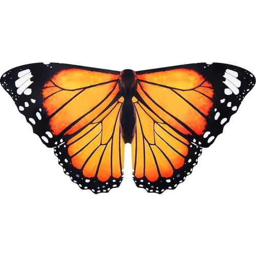 Monarch Butterfly-Wings for Kids Girls Princess Dress-Up Fairy Costume for Toddler Big Sister Gifts Dance Party Toy