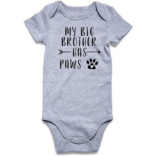 RAISEVERN Baby Boys Girls Clothes Infant Romper Newborn Bodysuits Funny Outfit 0-12 Months