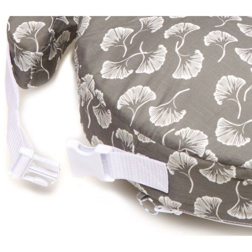 My Brest Friend Original Nursing Pillow - Gray Flowing Fans