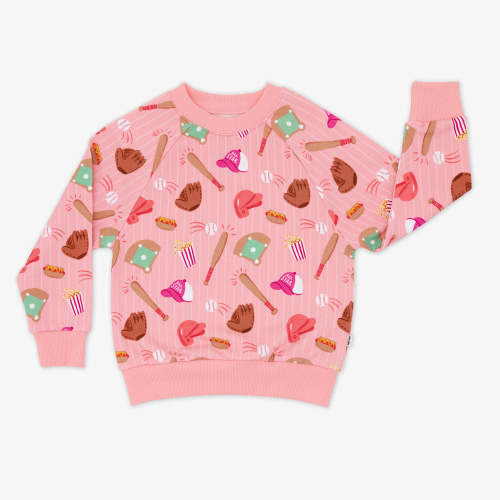 Pink All Stars Crewneck Sweatshirt - Little Sleepies