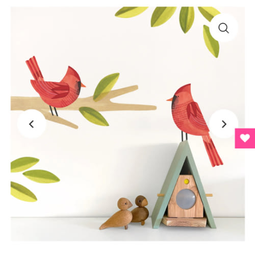 Cardinal Wall Decal Set