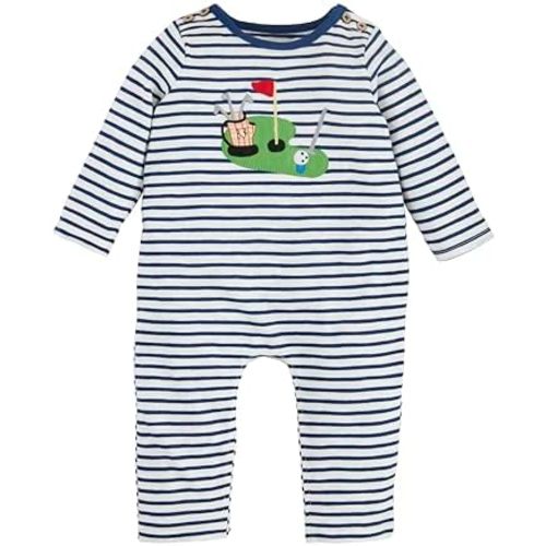 Mud Pie baby-boys Children's Golf Stripe 1pc