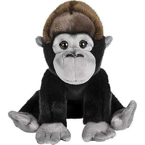 Forest & Twelfth 12" Stuffed Gorilla Plush, Heirloom Collection Stuffed Animal, Premium Materials, Best Gift for Kids Age 3+, Nursery and Room Decor (12'' Gorilla)