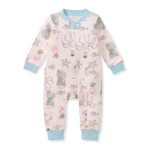 Burt's Bees Baby Baby Girls' Sleep and Play Pajamas zipped jumpsuit