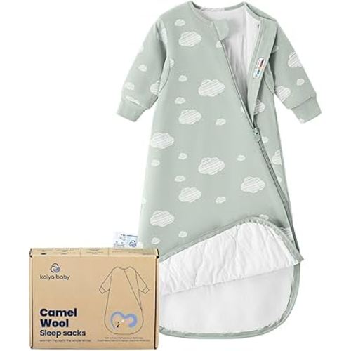 Unisex Sleeping Bag for Babies and Toddlers 1.0 Tog Sleep Sack 6-18 Months, Newborn Sleep Sack, Wearable Blanket Baby, One Piece Long Sleeves, Gifts for Baby