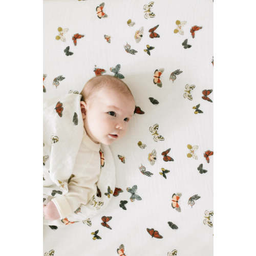 Butterfly Migration Crib Sheet