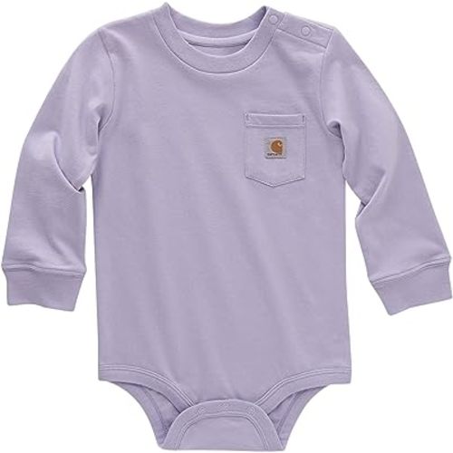 Carhartt Unisex Baby Long-Sleeve Pocket Bodysuit