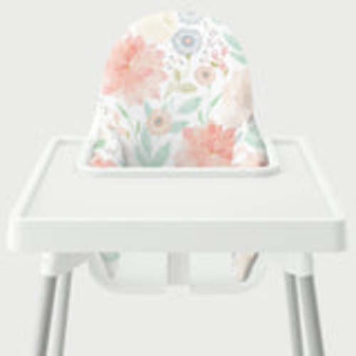 Highchair Cushion Cover - Peachy Blossoms – Yeah Baby Goods