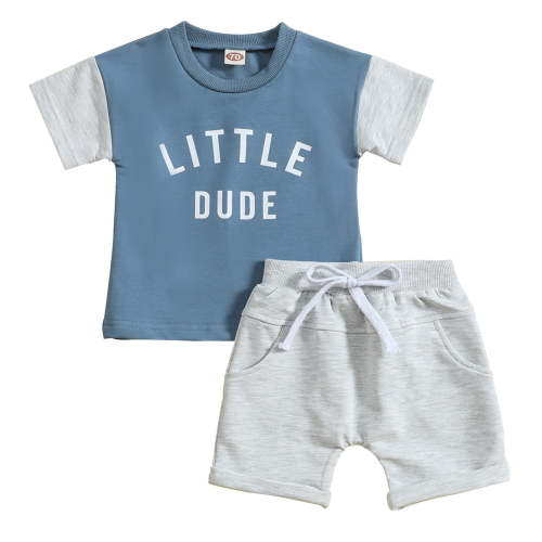 Durtebeua Toddler Boys Summer 30pcs Clothes Sets Shorts Cute Newborn Baby Boy Outfits,6-12 Months