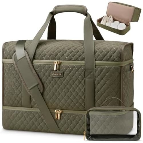 LOVEVOOK Large Travel Duffle Bag, Weekender Bags for Women With Shoe Compartment, Overnight Hospital Bag For Women Labor Delivery, Carry on Bag Personal Item Travel Bag, Yoga Gym Duffel Bag