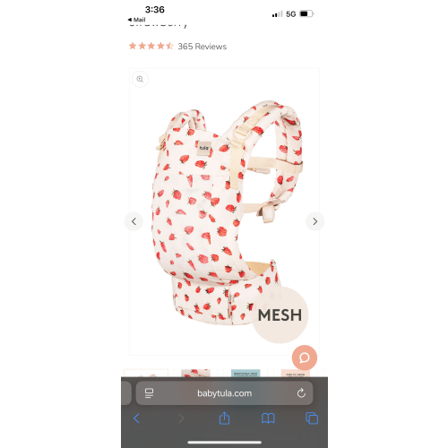 Strawberry - Mesh Free-to-Grow Baby Carrier – Baby Tula US