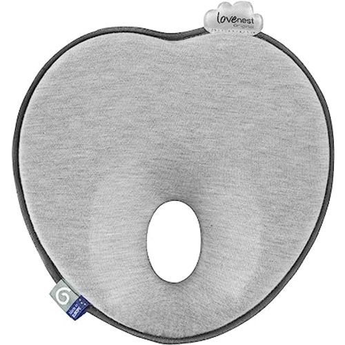 Babymoov Lovenest Organic Baby Infant Cushion, Pediatrician Designed Versatile, Comfortable, Machine-Washable Head and Neck Support (Made in Europe), Baby Registry Must Have