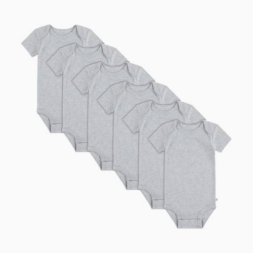 Huggies Basic Bodysuit (6 Pack) - Light Grey Heather, Newborn