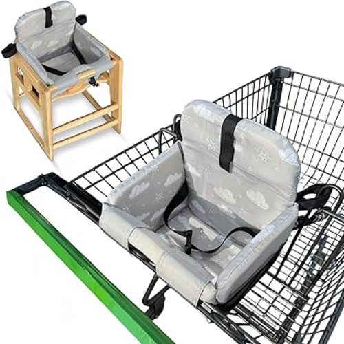 Premium Baby Shopping Cart Cover - & Seat Cover Protector Universal Fit for Grocery Carts, Restaurant Chairs,Restaurant Seats, and Park Swings-Girl & Boy, JoSeat