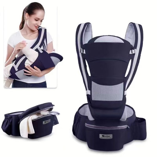 Newborn 0 48 Month Ergonomic Baby Carrier Infant Baby Hipseat Carrier 3 In 1 Front Facing Ergonomic Kangaroo Baby Wrap Sling