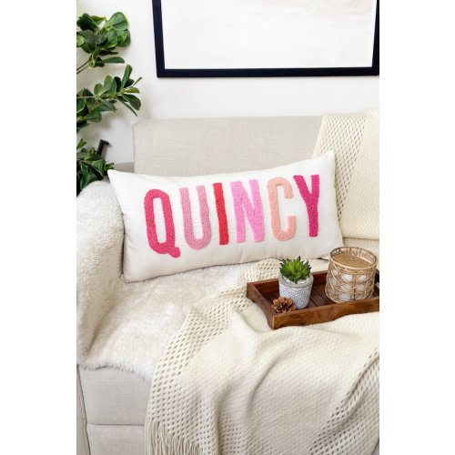 Personalized Baby Girl Room Name Pillow Cover, Baby Girl Nursery Pillow, Punch Needle, Girl Kid Gift, Dorm Gift, Graduation Gift - Etsy