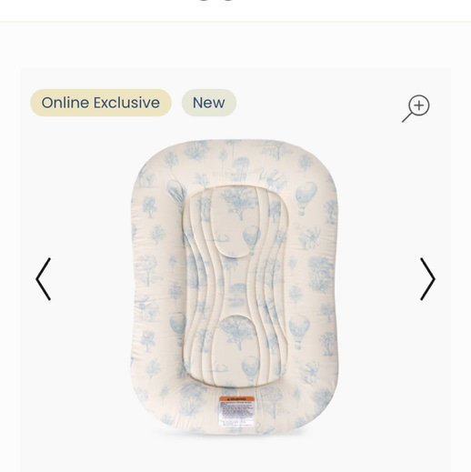 Infant Lounger Wave | Blue Toile