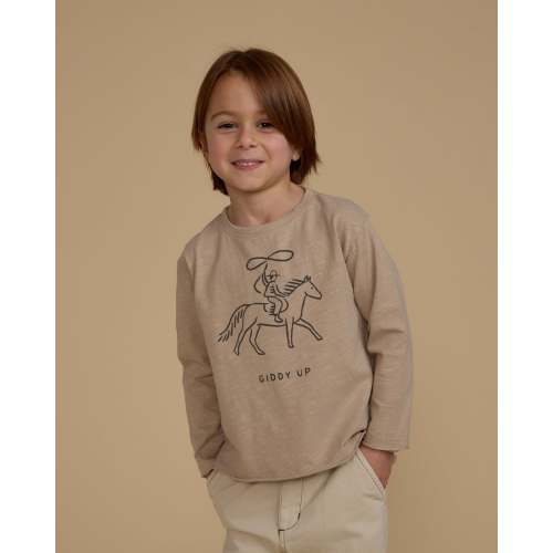 Raw Edge Long Sleeve Tee || Giddy Up – Rylee + Cru