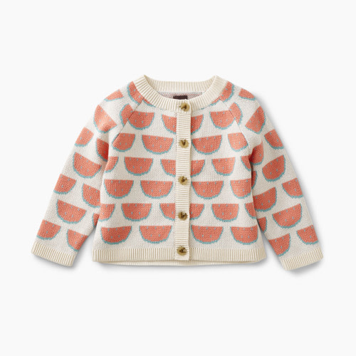 Tea Collection Watermelon Cardigan - Sandia Samba, 3-6 Months