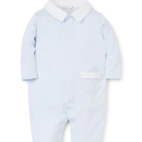 Blue Kissy New Beginnings Footie w/Collar