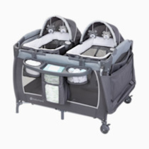 Baby Trend Lil' Snooze Deluxe III for Twins - Cozy Grey