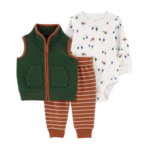 Baby 3-Piece Little Vest Set - Style,Multi