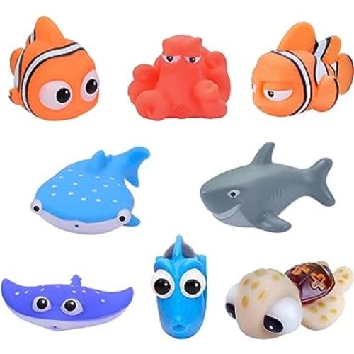 GeRRiT 8Pcs Finding Dory Nemo Birthday Party Supplies for Bath& Shower Birthday Gifts Summer Beach,Pool Activity, Small