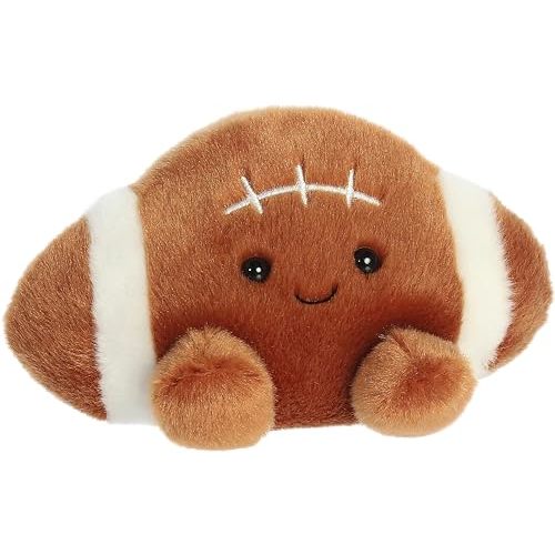 Aurora® Adorable Palm Pals™ Tackle Football™ Stuffed Animal - Pocket-Sized Play - Collectable Fun - Brown 5 Inches