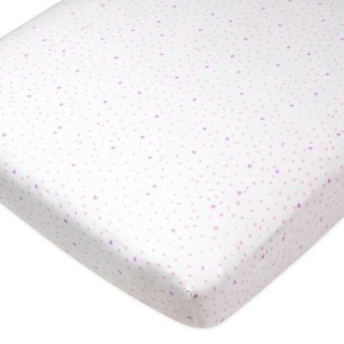 Honest Baby Organic Cotton Fitted Crib Sheet - Peach Skin Painted Buffalo Check