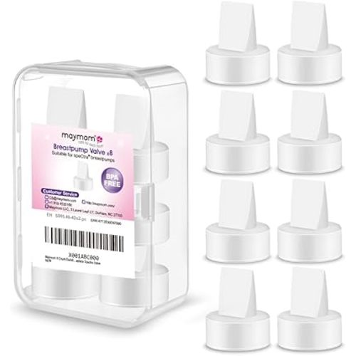Maymom 8 Count Duckbill Valves for Spectra S1 Spectra S2 Spectra 9 Plus. Not Original Spectra Pump Parts Replace Spectra Duckbill Valve Not Original Spectra S2 Accessories Work w Spectra (White)