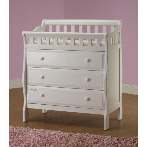 Harriet Bee Oneman Changing Table Dresser with Pad & Reviews | Wayfair