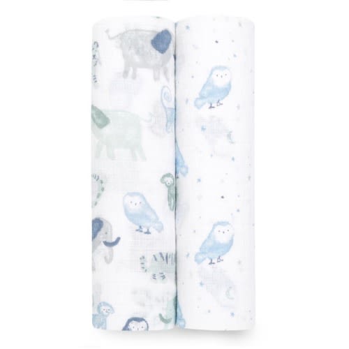 Time To Dream Print Muslin Swaddle 2pk | aden + anais