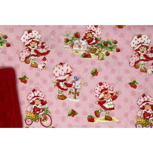 Strawberry Shortcake Blanket / Custom Sizes and Colors