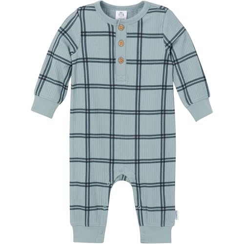 Gerber baby-boys Baby Boys' Henley Romper