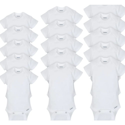 Grow-With-Me White Onesies® Bodysuits 15-Pack