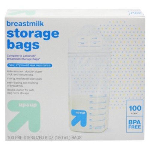 Milk Storage Bags - 100ct - up & up™