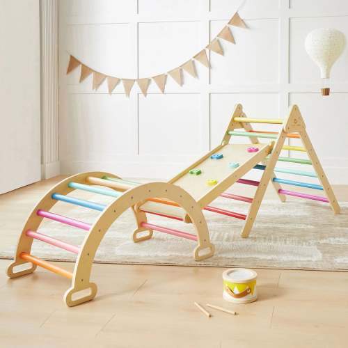 Tiny Land® 7-in-1 Rainbow Climbing Set | Tiny Land Official Store® | All for Kids