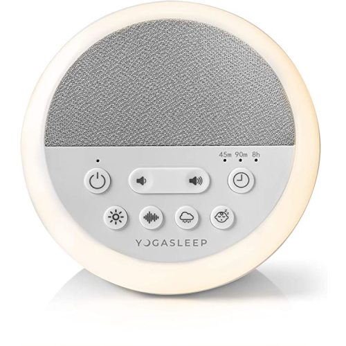 Yogasleep Nod White Noise Sound Machine, With Soft Night Light & Sleep Timer, 20 Sound Options Including Lullabies, Nature & Pink Noise, Sleep Aid For Baby & Adults, Noise Canceling For Office Privacy