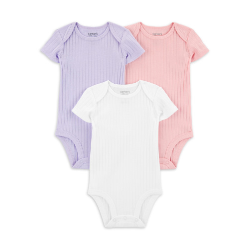 Carter's Child of Mine Baby Girl Bodysuits, 3-Pack, Sizes Preemie-18 Months