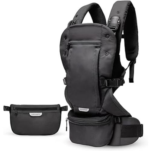 Baby Carrier - Baby Carrier Newborn to Toddler, Toddler Carrier, Adjustable, Lightweight, Breathable Carrier for Newborn to 33 Pounds (Black)