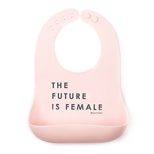 Bella Tunno "Future Female" Wonder Bib in PinkBella Tunno "Future Female" Wonder Bib in Pink