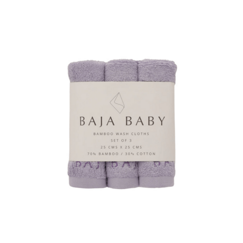 Baja Baby Bamboo Wash Cloths Lavender Fields