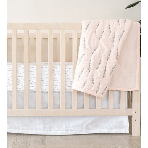 Bamboo Percale Quilt - Wildflowers Petal Pink