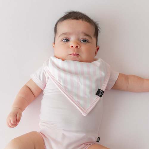 Bib in Small Sakura Stripe