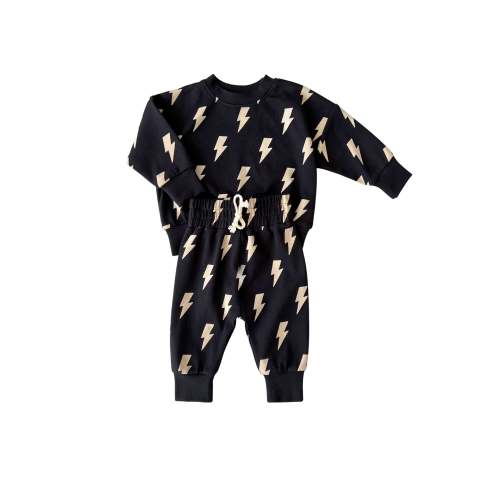 Jogger Set | Black Bolts