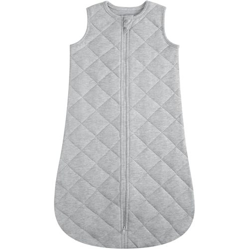 Baby Sleep Sack Sleeveless Soft Cotton 1.5 Tog, 6-12 Months, 2-Way Zipper, Unisex for Newborns and Infants, Warm Comfortable Wearable Blanket, Sleeping Bag Sleepsack for Baby Toddlers Girls and Boys